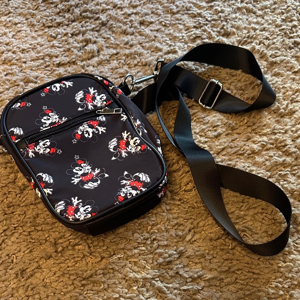 Disney Black and Red Mickey Mouse Belt Bag